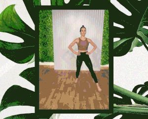 Fitness instructor performing multi-directional lunge