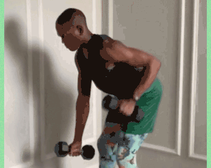 Upper back workout move