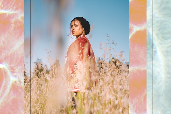 woman in field