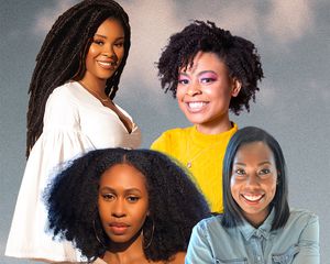 Photos of 54 Thrones founder Christina Funke Tegbe, Range Beauty founder Alicia Scott, Young King Hair Care co-founder Cora Miller, and Tania Speaks Organic Skincare founder Tania Speaks.