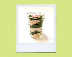 diy candy cane sugar scrub in a jar