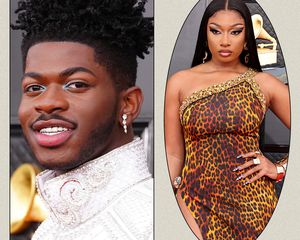 lil nas x and megan thee stallion attend the 2022 grammy awards