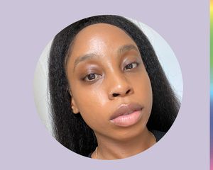 woman with foundation