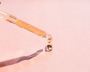 Oil on a pink backdrop