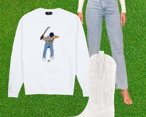 golfcore outfits collage