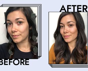 sock curls before and after