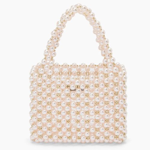 Marg Pearl Bead Top Handle Purse ($150)