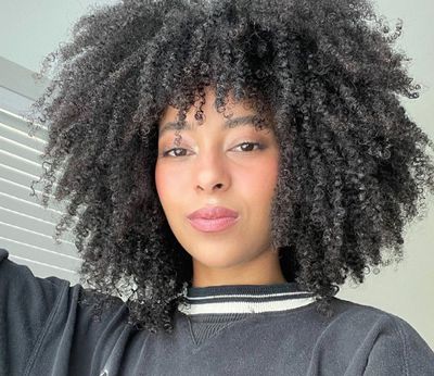 Portrait of WOC with Natural Hair 