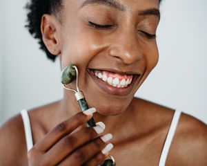 Woman smiling