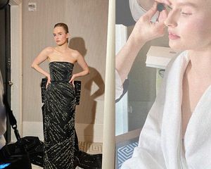 Olivia DeJonge Met gala look