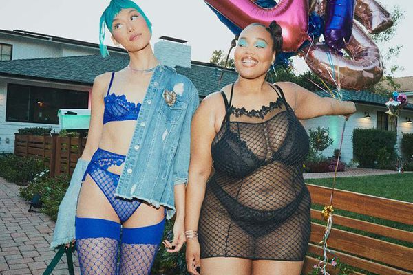 Two models for Savage X Fenty.
