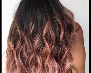 rose gold balayage example
