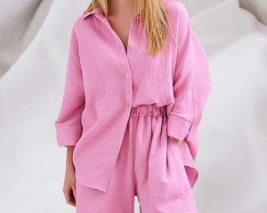 Pink summer pajamas