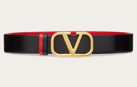 Valentino Reversible VLogo Signature Leather Belt
