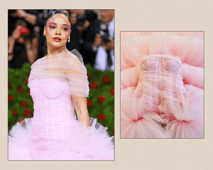 Tessa Thompson wearing Carolina Herrera at the met gala