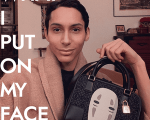 TikToker Charles Gross Holding Luxury Handbag