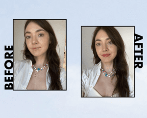 Kosas Lip Liner and Plumper Before and After