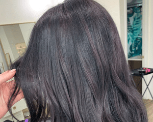 dark purple hair