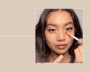 TikTok Blush undereye concealer hack