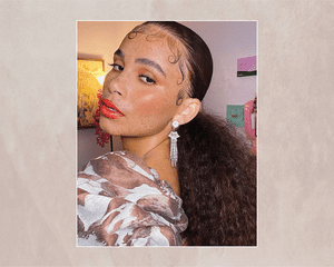 Classic Holiday Hair + Beauty Looks featuring Red Lips, Dewy Skin, and Sleek Updos