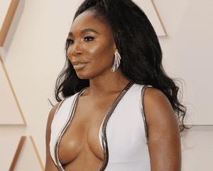 Venus Williams in white gown at the 2022 oscars